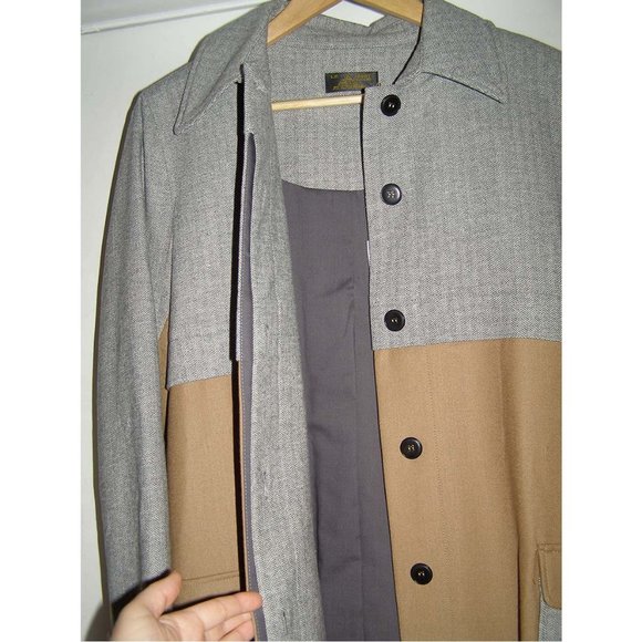 NEW Coat by Le Mont St Michel Trench style size 8 - Picture 8 of 12